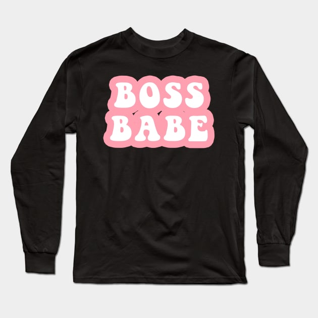 Boss Babe Long Sleeve T-Shirt by CityNoir